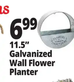 Ocean State Job Lot 11.5 Galvanized Wall Flower Planter offer