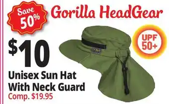 Ocean State Job Lot Unisex Sun Hat With Neck Guard offer
