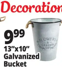 Ocean State Job Lot 13x10 Galvanized Bucket offer