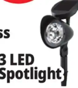 Ocean State Job Lot Outdoor Living Accents Solar LED Spotlight 12.5 offer