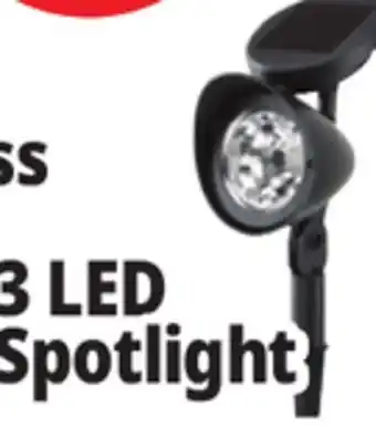 Ocean State Job Lot Outdoor Living Accents Solar LED Spotlight 12.5 offer
