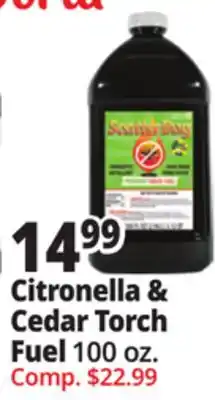 Ocean State Job Lot Citronella & Cedar Torch Fuel offer