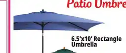 Ocean State Job Lot 6.5'x10' Rectangle Umbrella offer