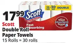 Ocean State Job Lot Scott Double Roll Paper Towels offer