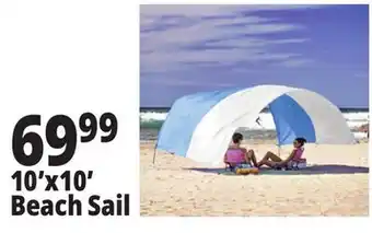 Ocean State Job Lot 10'x10' Beach Sail offer