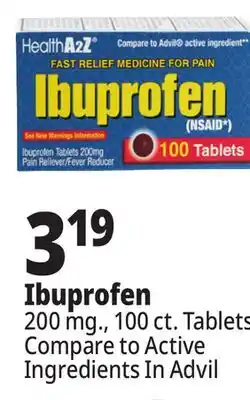 Ocean State Job Lot Ibuprofen 200 mg Tablets 100 Count offer