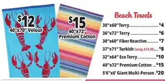 Ocean State Job Lot Beach Towels offer