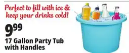 Ocean State Job Lot Party Tub with Rope Handles 17 Gal offer