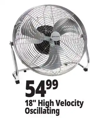 Ocean State Job Lot Penguin High Velocity Internal Oscillation Floor Fan 18 offer