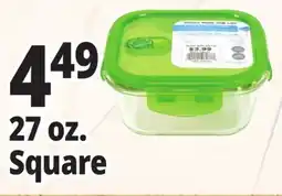 Ocean State Job Lot Glass Food Storage Container 27 oz offer