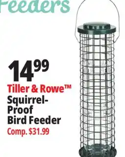 Ocean State Job Lot Tiller & Rowe Squirrel Proof Bird Feeder offer