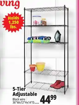 Ocean State Job Lot 5-Tier Household Wire Shelving offer