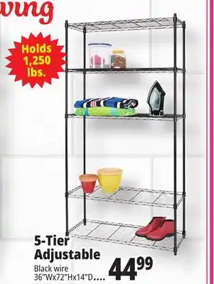 Ocean State Job Lot 5-Tier Household Wire Shelving offer