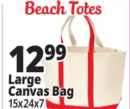 Ocean State Job Lot Heavy-Duty Canvas Tote 24 offer