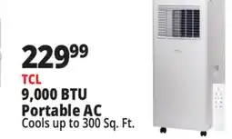 Ocean State Job Lot TCL 9 500 BTU Smart Portable Air Conditioner offer