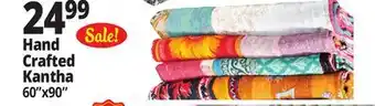 Ocean State Job Lot Handmade Kantha Quilt 60 x 90 offer