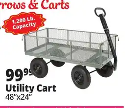 Ocean State Job Lot Utility Cart with 1 200 lb Hauling Capacity offer
