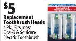 Ocean State Job Lot Dentacare Flexisoft Replacement Brush Heads 4 Count offer