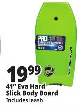Ocean State Job Lot 41 Eva Hard Slick Body Board offer