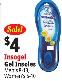 Ocean State Job Lot Insogel Gel Insoles offer