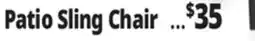 Ocean State Job Lot Steel Stacking Sling Chair offer