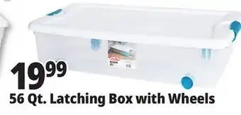 Ocean State Job Lot Sterilite Wheeled Latch Top Storage Box 56 Qt offer