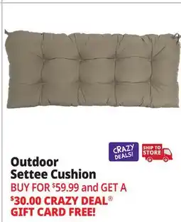 Ocean State Job Lot Outdoor Settee Patio Cushion offer