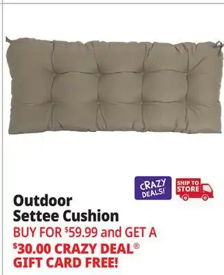 Ocean State Job Lot Outdoor Settee Patio Cushion offer