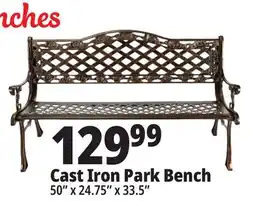 Ocean State Job Lot 50 Cast Iron Bench offer
