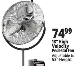 Ocean State Job Lot Penguin High Velocity Pedestal Fan 18 offer