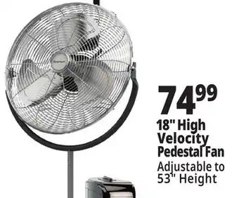 Ocean State Job Lot Penguin High Velocity Pedestal Fan 18 offer