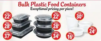 Ocean State Job Lot Bulk Plastic Food Containers offer