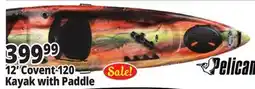 Ocean State Job Lot Pelican Covert Angler Kayak w/ Paddle offer