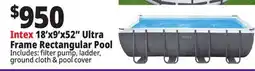 Ocean State Job Lot Intex 18' x 9' x 52 Ultra Frame Pool Set offer