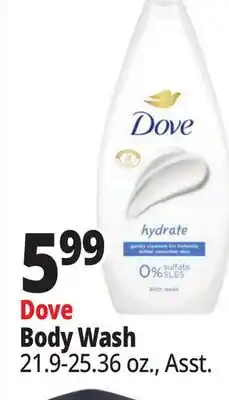 Ocean State Job Lot Dove Coconut Milk and Jasmine Petals Moisturizing Cream Body Wash 25.36 oz offer