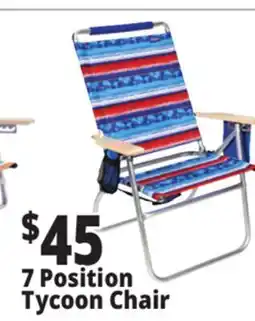 Ocean State Job Lot 5-Position Copa Lay Flat Aluminum Beach Chair offer