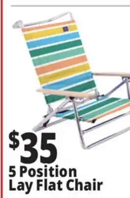 Ocean State Job Lot 5 Position Lay Flat Chair offer