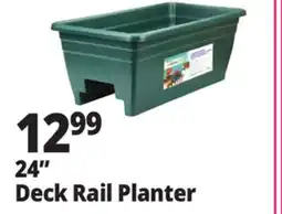 Ocean State Job Lot Green Deck Rail Planter 24 offer