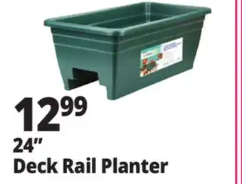 Ocean State Job Lot Green Deck Rail Planter 24 offer