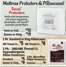 Ocean State Job Lot Pillow & Mattress Protectors offer