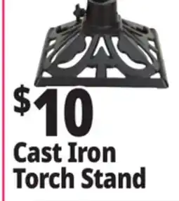 Ocean State Job Lot Cast Iron Torch Stand offer
