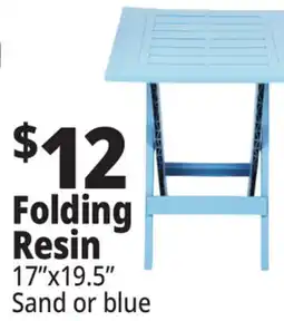 Ocean State Job Lot Gracious Living Folding Side Table Blue offer
