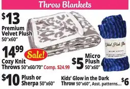 Ocean State Job Lot Throw Blankets offer