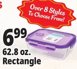 Ocean State Job Lot Glass Food Storage Container 62.89 oz offer