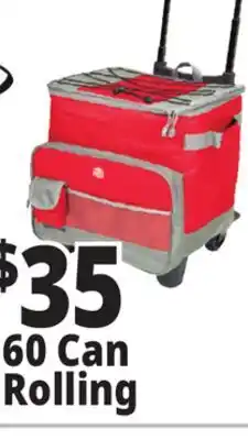 Ocean State Job Lot North Peak Hard Lined Rolling Cooler 60-can offer