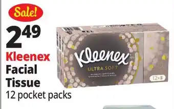 Ocean State Job Lot Kleenex Ultra Soft Pocket Pack Face Tissues 12 Count offer