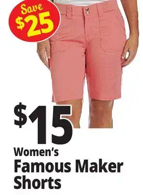 Ocean State Job Lot Women's Famous Maker Shorts offer