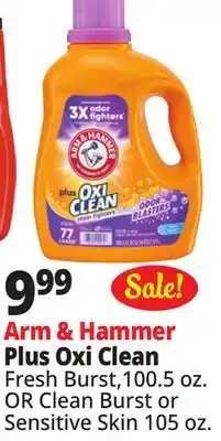 Ocean State Job Lot Arm & Hammer Plus Oxi Clean offer