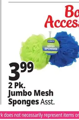 Ocean State Job Lot 2 Pk. Jumbo Mesh Sponges offer