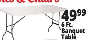 Ocean State Job Lot 6Ft. Banquet Table offer